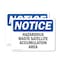 Signmission Hazardous Waste Satellite Accumulation Area OSHA Notice Sign, Vinyl Decal, 14in W x 10in L, 2PK OS-2PACK-NS-D-1014-L-13335 - alternate 1